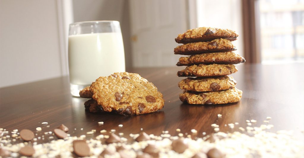 Galletas-de-avena-con-chispas-de-chocolate